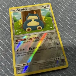 Pokemon TCG Snorlax 158/214 SM Unbroken Bonds Reverse Holo NM - LP - Image 3