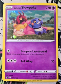 Galarian Slowpoke SWSH126 HD Galaxy Swirl Pokemon Black Star Promo - Image 1