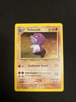 Carta Pokemon Poliwrath 9/75 Neo Discovery Eng - Vintage WOTC Ex/NM - Image 1
