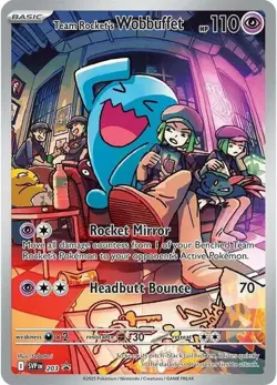 Team Rocket's Wobbuffet - SEALED - SVP203 - SVP Black Star Promos - Holo NM, Eng - Image 1