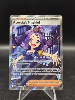Pokemon TCG Acerola's Mischief 165/132 ME01: Mega Evolution Holo Ultra Rare NM - Image 1