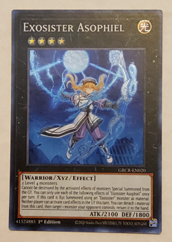 Yu-Gi-Oh Exosister Asophiel Super Rare 1st edition GRCR-EN020 - Image 1