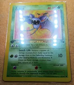 Pokemon TCG Zubat Fossil 1st Edition Common Card 57/62 - Image 4