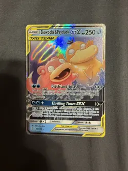 Pokemon Card Slowpoke Psyduck GX 35/236 Tag Team Unified Minds 2019 NM - Image 1