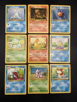 vintage WOTC 1999 Pokemon Card lot Base set LP-HP Charmander Squirtle Bulbasaur - Image 1