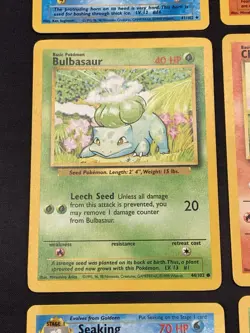 vintage WOTC 1999 Pokemon Card lot Base set LP-HP Charmander Squirtle Bulbasaur - Image 5