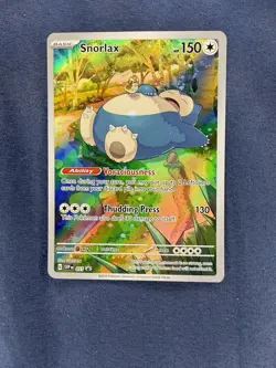Pokemon TCG Snorlax Promo Holo Card 151 Scarlet and Violet 051 MINT - Image 1
