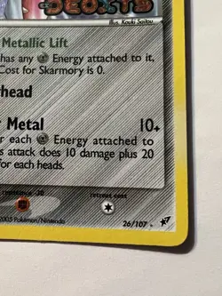 Pokemon TCG English Card ex Deoxys Skarmory 26/107 Reverse Holo Stamped - Image 5