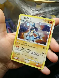 Pokemon TCG Lucario Holo Rare Card 6/130 Diamond and Pearl 2007 - Image 1