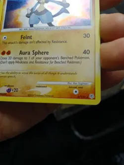 Pokemon TCG Lucario Holo Rare Card 6/130 Diamond and Pearl 2007 - Image 4