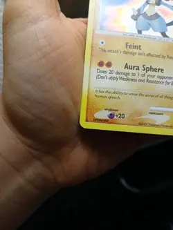 Pokemon TCG Lucario Holo Rare Card 6/130 Diamond and Pearl 2007 - Image 5