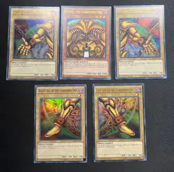 Yugioh Exodia the Forbidden Full 5 Card Set YGLD-ENA17-21 Ultra Rare 1st NM/LP - Image 1