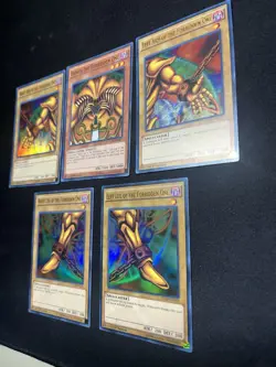 Yugioh Exodia the Forbidden Full 5 Card Set YGLD-ENA17-21 Ultra Rare 1st NM/LP - Image 3