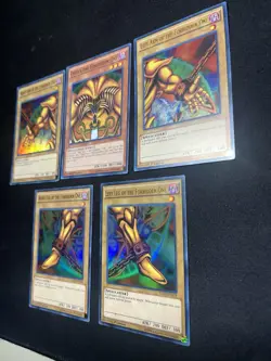 Yugioh Exodia the Forbidden Full 5 Card Set YGLD-ENA17-21 Ultra Rare 1st NM/LP - Image 4