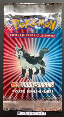 BOOSTER Bloc EX Pokemon EX RUBIS & SAPHIR Vide / Empty / Open / NO CARDS ! - Image 1