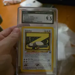 CGC 9.5 MINT+ Snorlax Z # 49 WOTC Black Star Promo Pokemon Card - Image 2