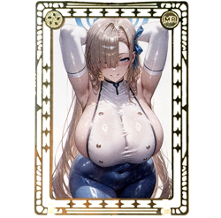 Goddess Story: Ichinose Asuna (Blue Archive) Spicy Metal Anime Waifu CCG Card - Image 1