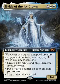 MTG Magic the Gathering Hylda of the Icy Crown (363/475) Wilds of Eldraine LP - Image 1