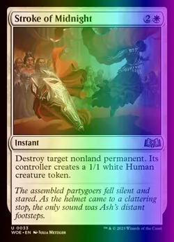 MTG Magic the Gathering Stroke of Midnight (33/475) Wilds of Eldraine LP FOIL - Image 1