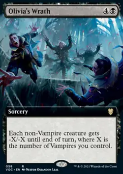 MTG Olivia's Wrath (58/199) Innistrad Crimson Vow Commander NM - Image 1