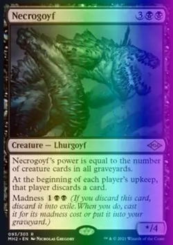 MTG Magic the Gathering Necrogoyf (93/765) Modern Horizons 2 NM FOIL - Image 1