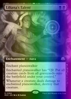 MTG Liliana's Talent (84/542) March of the Machine Commander LP FOIL - Image 1