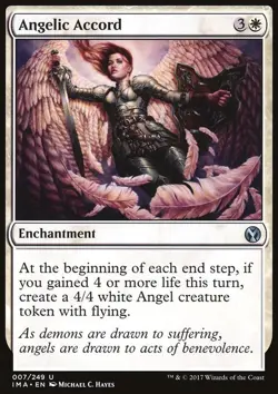 MTG Magic the Gathering Angelic Accord (7/256) Iconic Masters LP - Image 1
