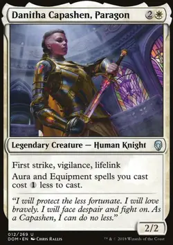 MTG Magic the Gathering Danitha Capashen, Paragon (12/296) Dominaria NM - Image 1