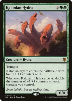 MTG Magic the Gathering Kalonian Hydra (154/392) Commander 2016 LP - Image 1