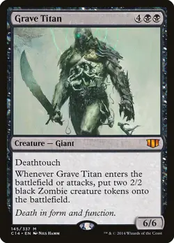 MTG Magic the Gathering Grave Titan (145/397) Commander 2014 LP - Image 1