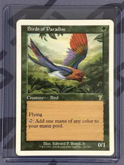 Birds of Paradise - 7th Edition - Near Mint/LP - MTG Magic The Gathering English - Image 1