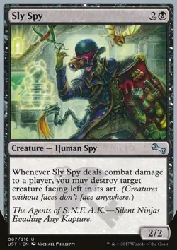 MTG Magic the Gathering Sly Spy (67b/288) Unstable NM - Image 1