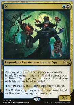 MTG Magic the Gathering X (137/288) Unstable NM - Image 1