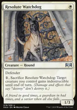 MTG Magic the Gathering Resolute Watchdog (19/296) Ravnica Allegiance LP - Image 1