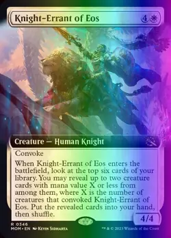 MTG Knight-Errant of Eos (346/548) March of the Machine LP FOIL - Image 1