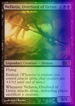 MTG Magic the Gathering Nefarox, Overlord of Grixis (103/260) Magic 2013 LP FOIL - Image 1