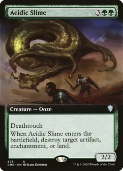 MTG Magic the Gathering Acidic Slime (673/794) Commander Legends LP - Image 1