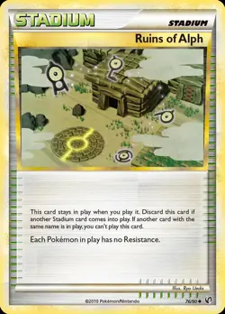 Pokemon Ruins of Alph (76/92) HS-Undaunted LP - Image 1