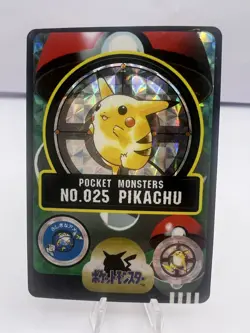 Pokemon Card Pikachu Bandai Sealdass No.025 Holo Prism 1997 Japanese - Image 1