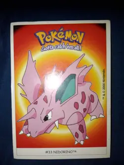 Carte NIDORINO #33 - DUNKIN BOOMER 2000 - POKEMON - BON ETAT - Image 1
