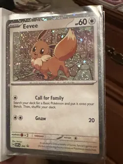 Eevee Cosmos Holo 3 Swirls Scarlet Violet Black Star Promo Pokemon 🤣 - Image 3
