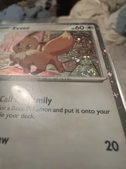 Eevee Cosmos Holo 3 Swirls Scarlet Violet Black Star Promo Pokemon 🤣 - Image 5