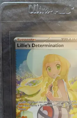 Pokemon Mega Evolution Lillie's Determination 184/132 Secret Rare - PACK FRESH - Image 3
