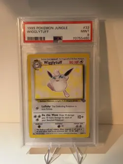 1999 Pokemon Jungle Wigglytuff #32 Non-Holo Rare English 32/64 - PSA 9 MINT - Image 1