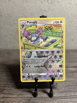 Purugly 160/214 Sm-Unbroken Bonds Reverse Holo Rare-Pokemon TCG-Fast Ship-LP! - Image 1