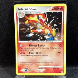 Infernape 5/130 - 2007 Pokemon Diamond and Pearl Holo Pokemon TCG - Image 1