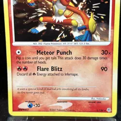Infernape 5/130 - 2007 Pokemon Diamond and Pearl Holo Pokemon TCG - Image 2