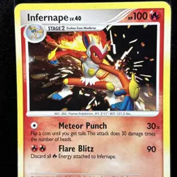 Infernape 5/130 - 2007 Pokemon Diamond and Pearl Holo Pokemon TCG - Image 3