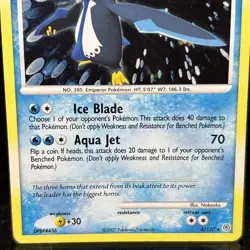 Empoleon 4/130 Holographic Rare From Diamond And Pearl 2007 Pokemon TCG - Image 2