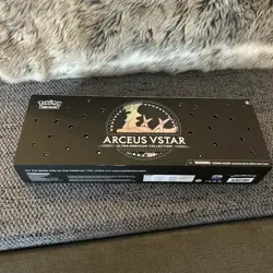 Pokemon Arceus VSTAR Ultra Premium Collection Box & Accessories Play Mat Opened - Image 1